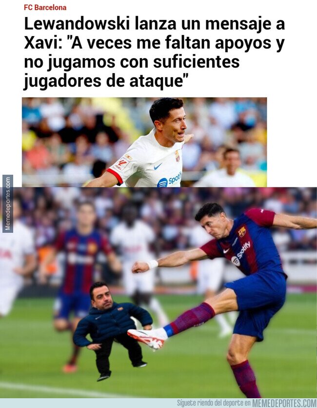 1194938 - El palo a Xavi de Lewandowski