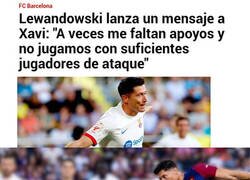 Enlace a El palo a Xavi de Lewandowski