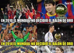 Enlace a Ya han adoptado dos lógicas que detestaban durante 18 años; la de que el mundial decide el Balón de Oro y la de que decide quien es el mejor de la historia