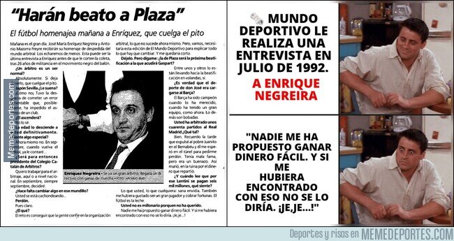 1195491 - Era más honrado contestado a Mundo Deportivo que como vicepresidente de los árbitros