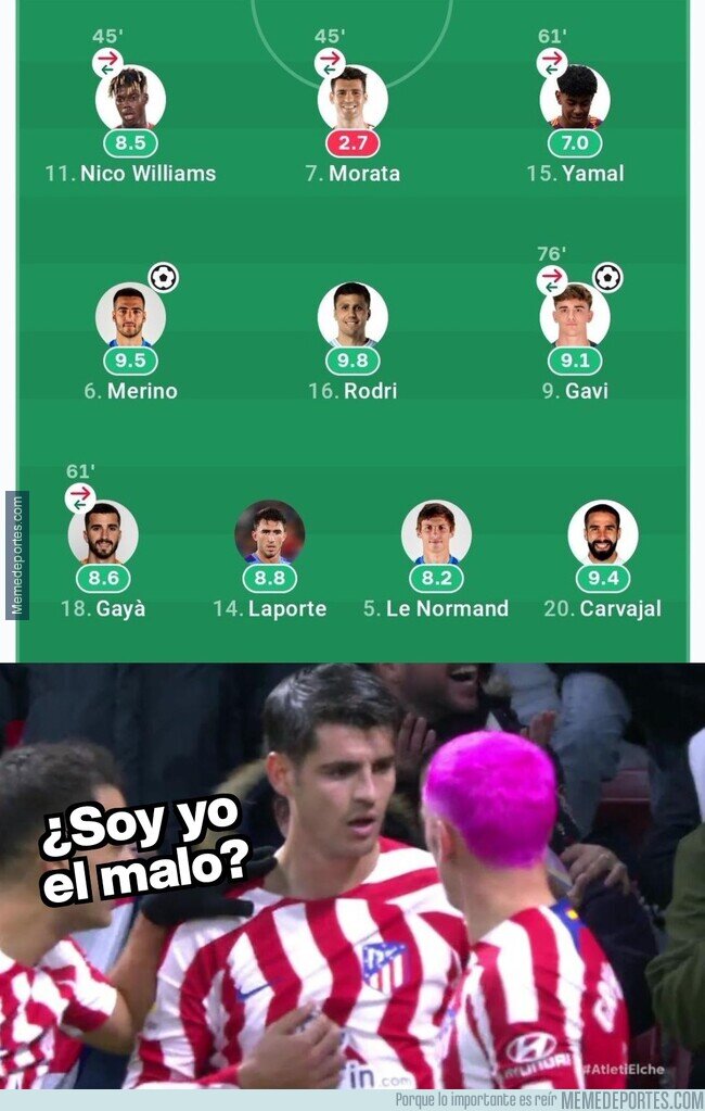 1195814 - Morata empieza a dudar