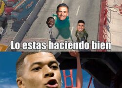 Enlace a Mbappé como único argumento