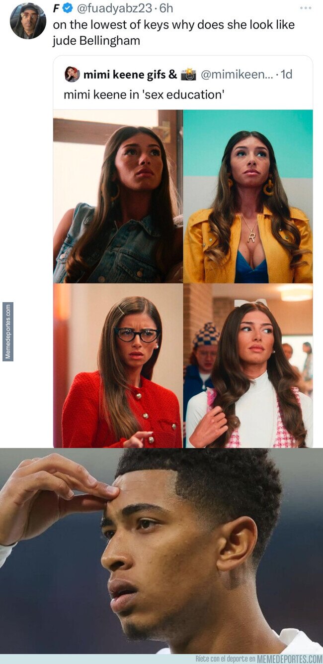1196522 - ¿Por qué se parece esta chica tanto a Bellingham?