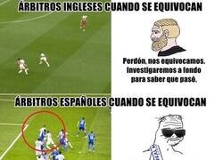 Enlace a Árbitros españoles vs árbitros ingleses