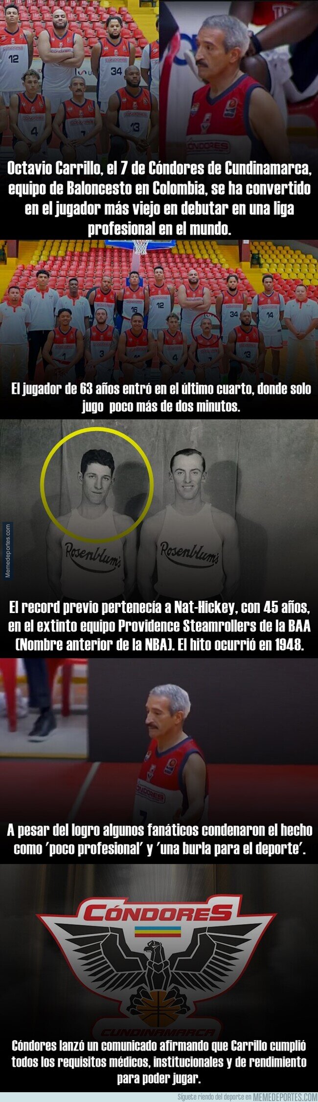 1197005 - Un hombre de 63 años se convierte en el basquetbolista más anciano del mundo... con mucha polémica.