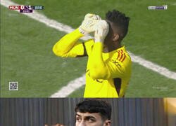 Enlace a ¿Qué hace Onana creyéndose Pedri?