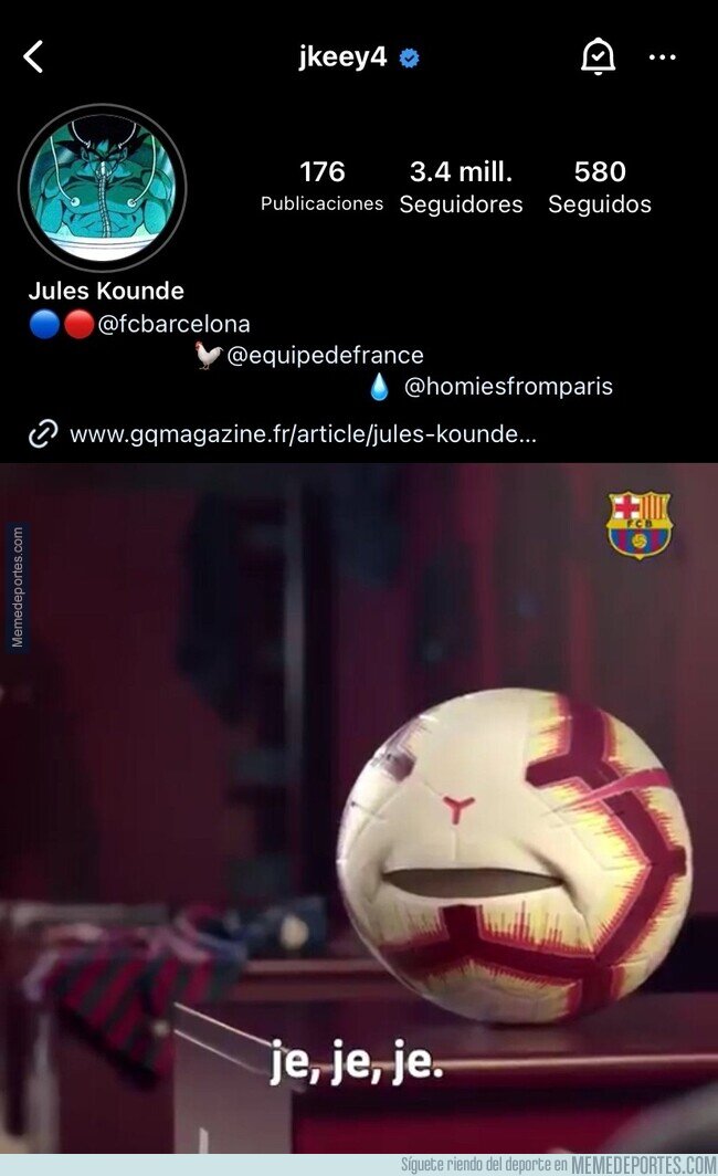 1197491 - Mira nada más la foto de perfil que se puso Koundé