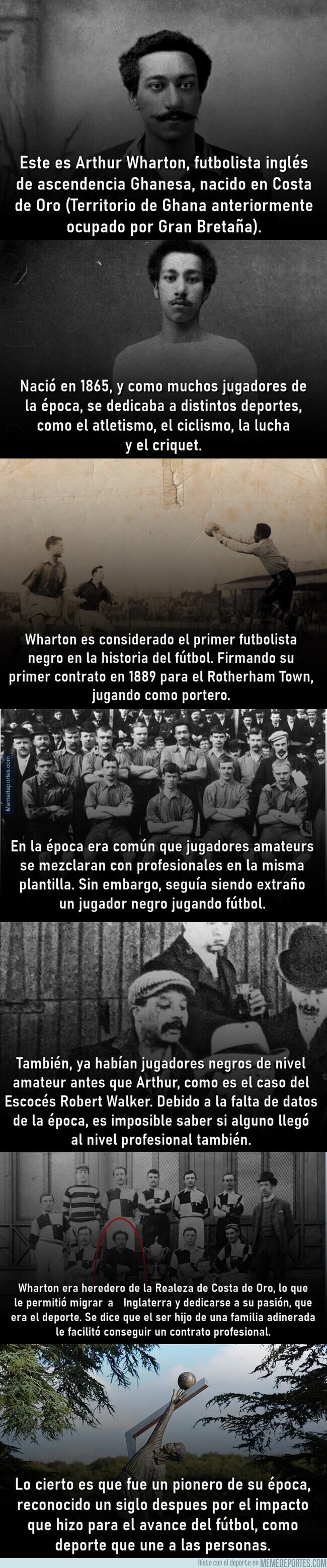 1197557 - La historia de Arthur Wharton, el primer jugador negro de la historia