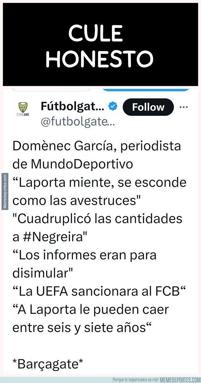 1198006 - ¿Hay algún Culer honesto?  Sí, lo hay