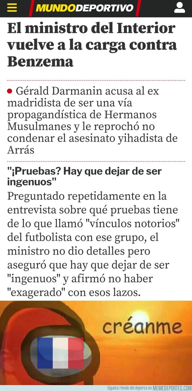 1198030 - ¿Pruebas? para acusar a alguien no hacen falta pruebas