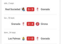 Enlace a Los últimos partidos del Granada... ¡y el Barça no pudo ganar!