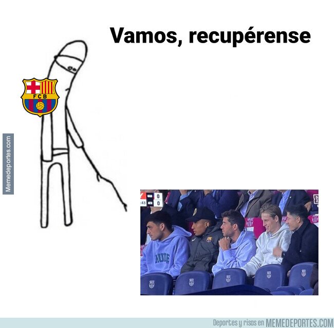 1198129 - El palco repleto de lesionados