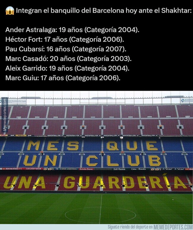 1198205 - El Barça está que convoca a jugadores del infantil B