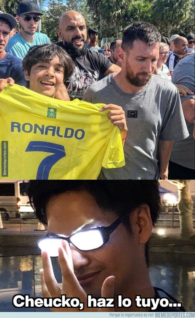 1198354 - Alguien se atrevió a hacer esto delante de Messi... y de su guardaespaldas