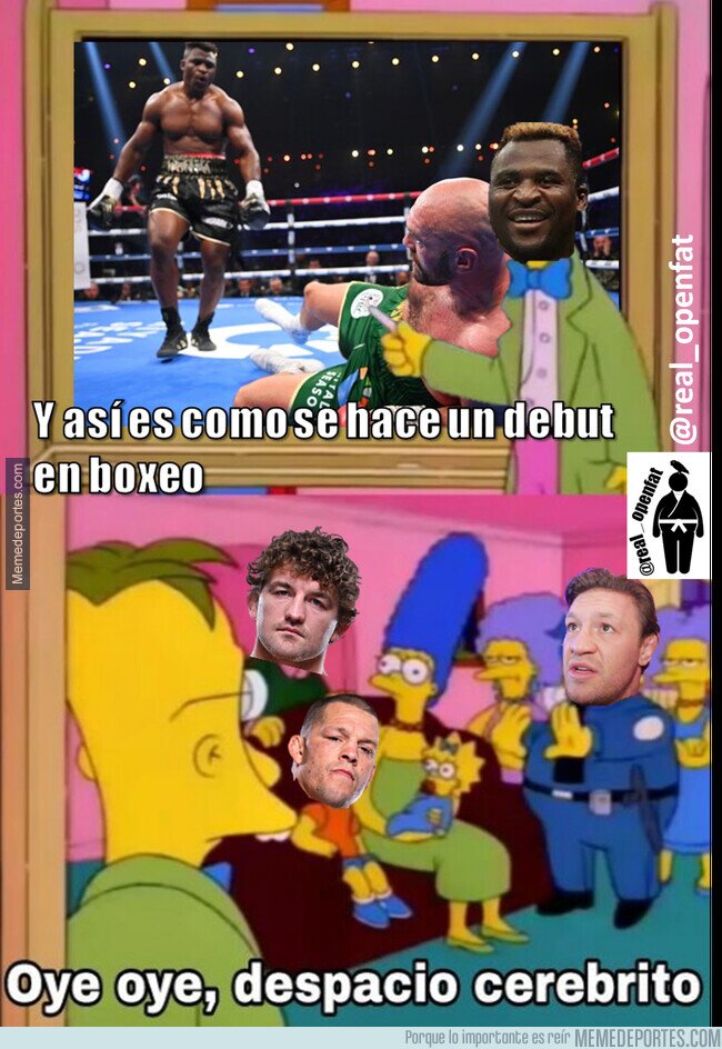 1198369 - Heavy weight en la UFC rezando porque se quede boxeando
