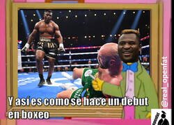 Enlace a Heavy weight en la UFC rezando porque se quede boxeando