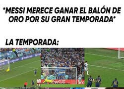 Enlace a Cuando por tirar varios penaltis y porque el otro juega en Noruega le vas a robar el balón de oro a uno con una temporada 5 veces mejor que la tuya