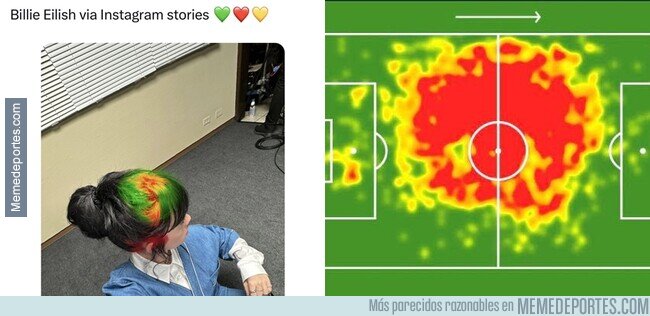 1198491 - El peinado de Billie Eilish parece un mapa de calor de Kanté