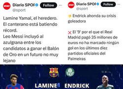 Enlace a Diario SPORT:  muy mal Endrick y muy bien Lamine Yamal