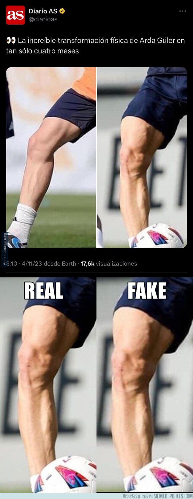 1198552 - Los de AS se acaban de tragar un fake con el cuadricep de Güler