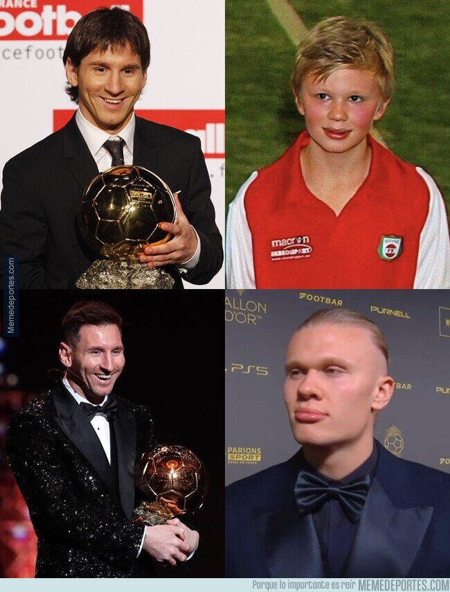 1198669 - Haaland en el primer y último balón de oro de Messi