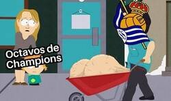 Enlace a La Real llegando a octavos de Champions
