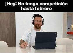 Enlace a Messi ahora tiene tiempo libre