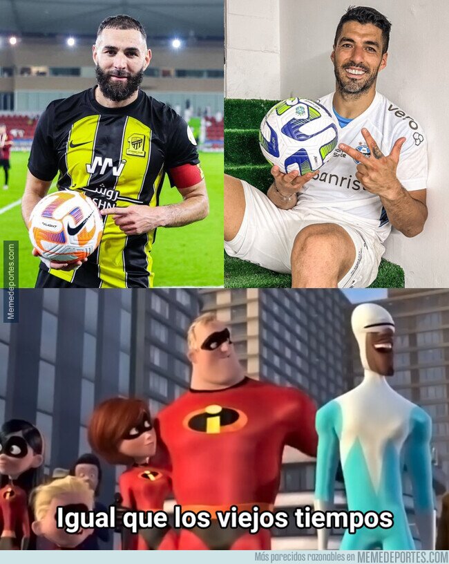1198776 - Benzema y Suárez siguen haciendo hat-tricks lejos del fútbol de élite