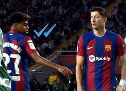 Enlace a Lewandowski dejó a Lamine en visto