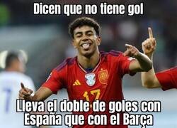 Enlace a Lamine Yamal ya lleva dos con la Selección