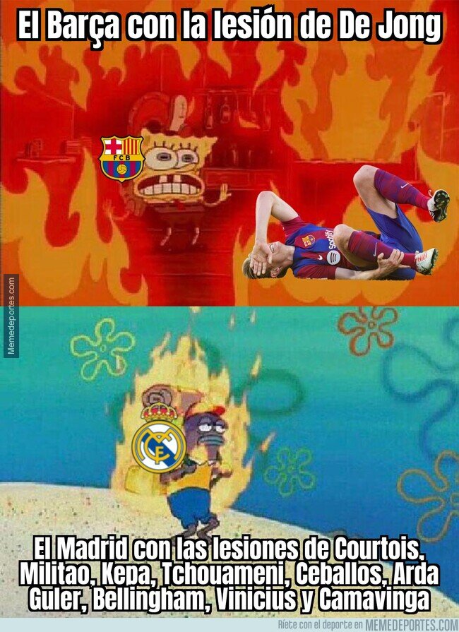 1198980 - El Barça acusa más una baja que el Madrid nueve