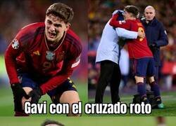 Enlace a Gavi ni se tiró al suelo