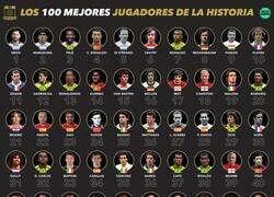 Enlace a Vaya nombres en este brutal top 100 de mejores jugadores de la historia.