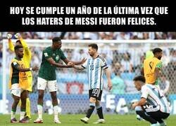 Enlace a Hoy se cumple un año del Argentina Vs Arabia, cuando el fútbol todavía no había muerto.
