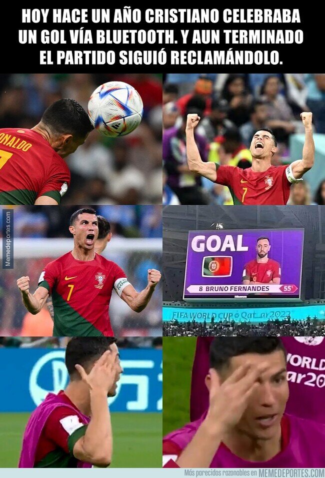 1199241 - Se cumple un año de la vez que Cristiano le quiso robar un gol a su compañero de equipo.