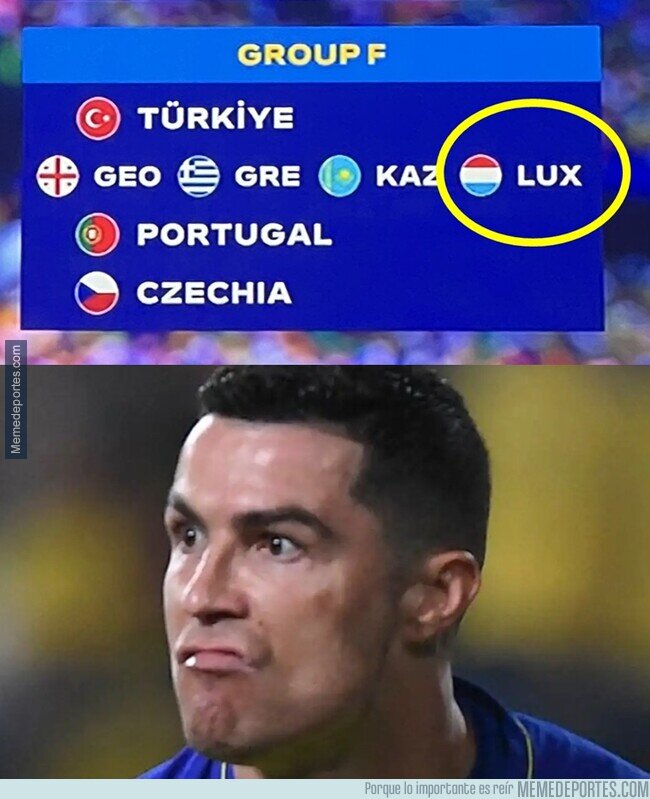 1199479 - Luxemburgo puede quedar emparejado con Portugal aun despues de enfrentarlos en eliminatorias. WTF?
