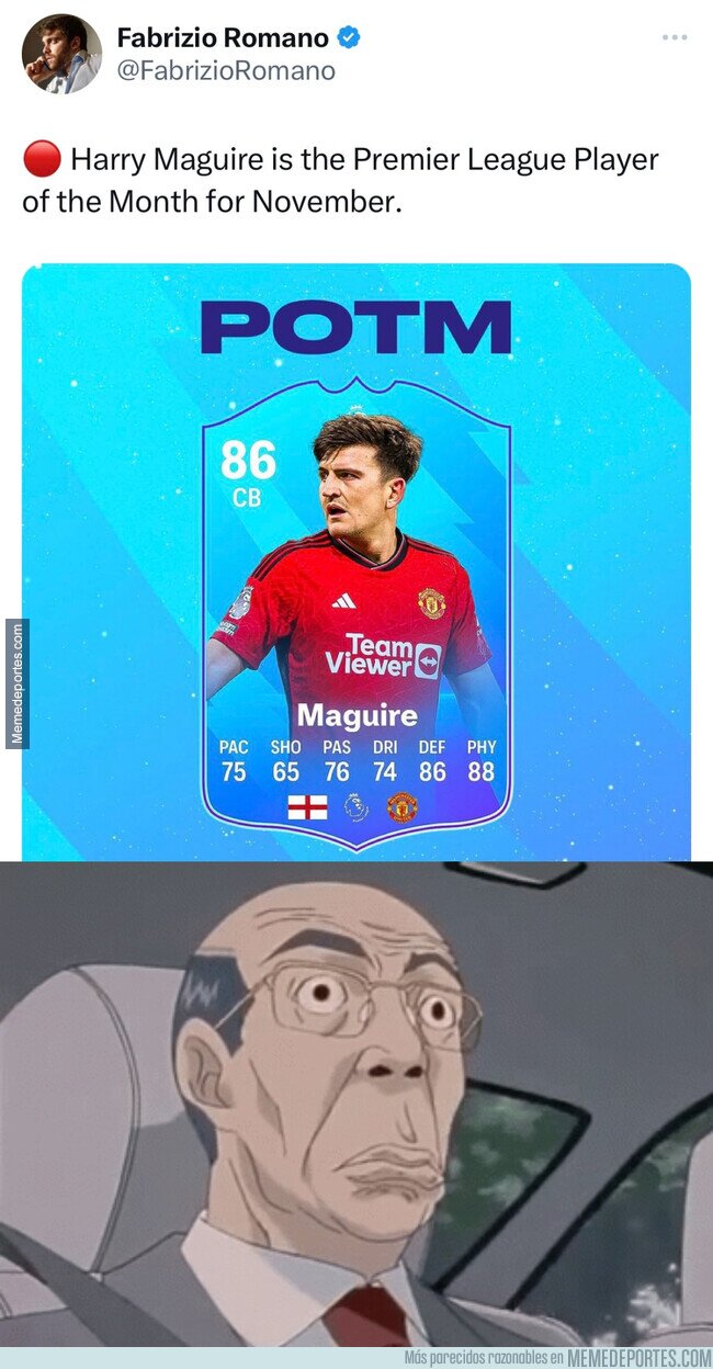 1199522 - ¿En qué momento Maguire se convirtió en el mejor jugador del mes en la Premier?