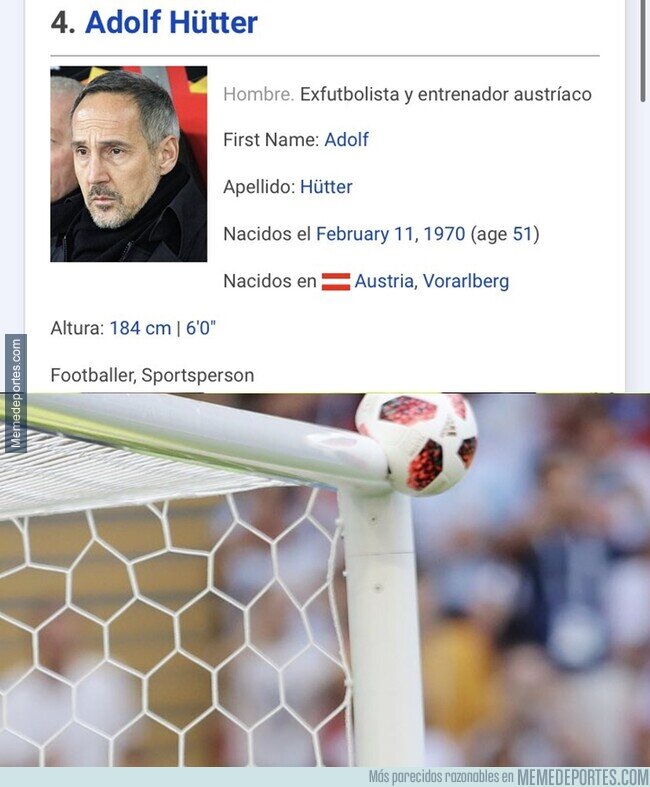 1199545 - Más cabrones son los padres, que sabíendo que se apellidan Hütter van y le ponen 'Adolf' al niño