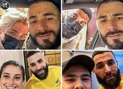 Enlace a Karim sabe cuando sonreír en las fotos