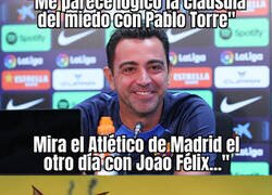 Enlace a Lo de Xavi con el Atleti parece ya canchondeo