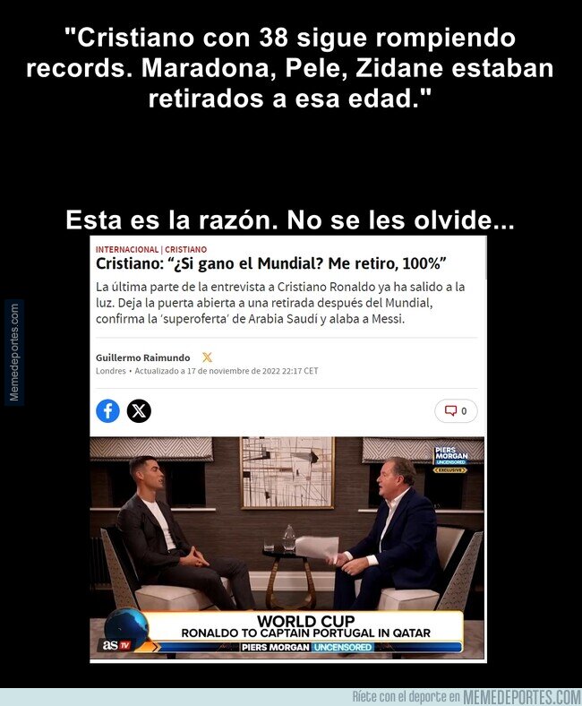 1199895 - Todos ellos completaron el fútbol. Cristiano aún siente que le falta algo por demostrar