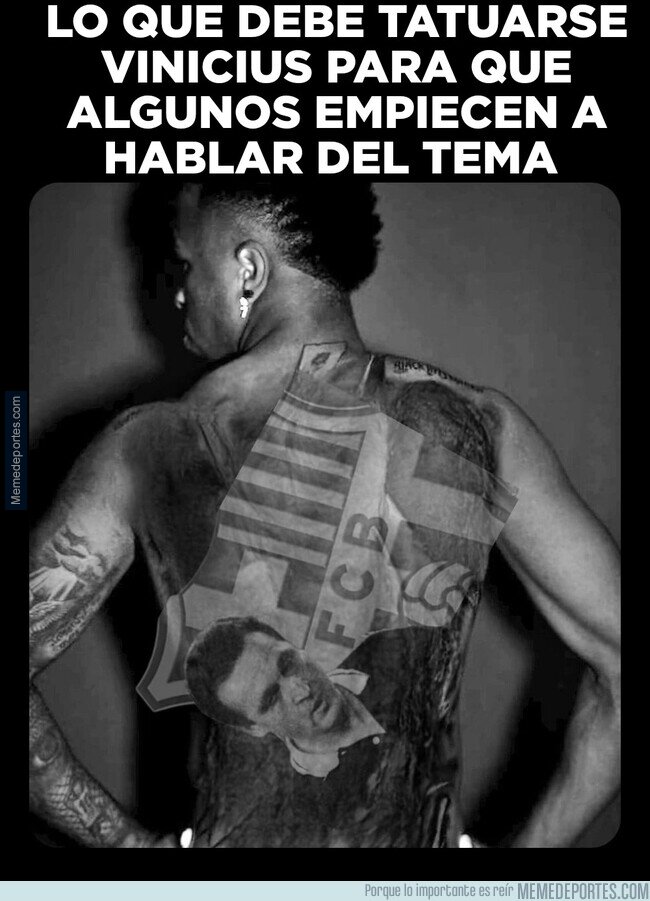 1200239 - A ver si se tatúa esto Vinicius. Igual así empiezan a hablar de los fraudes y delitos