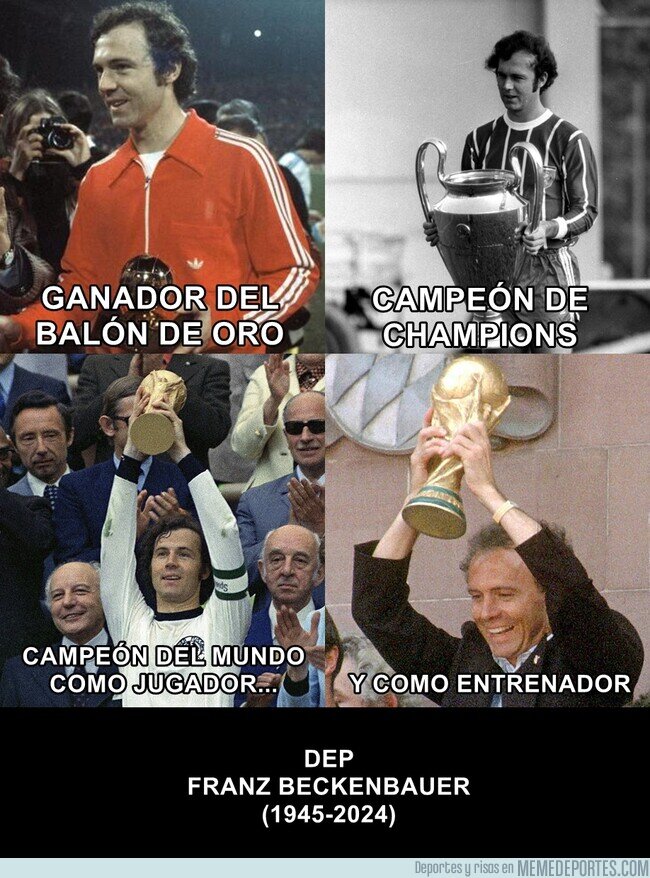 1200397 - Ha fallecido uno de los mejores jugadores de la historia. Franz Beckenbauer