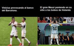 Enlace a Vinicius haciendo un Messi