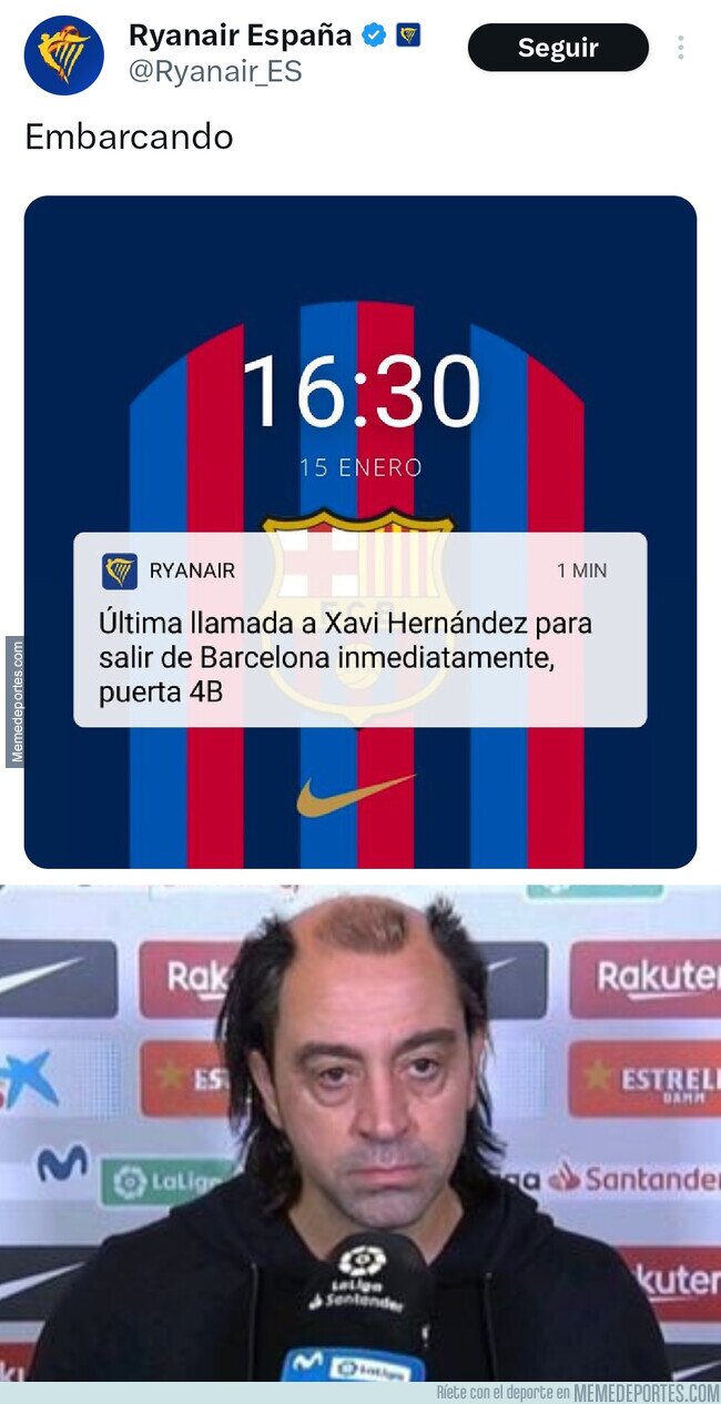 1200695 - Hasta las compañías aéreas se jactan de Xavi