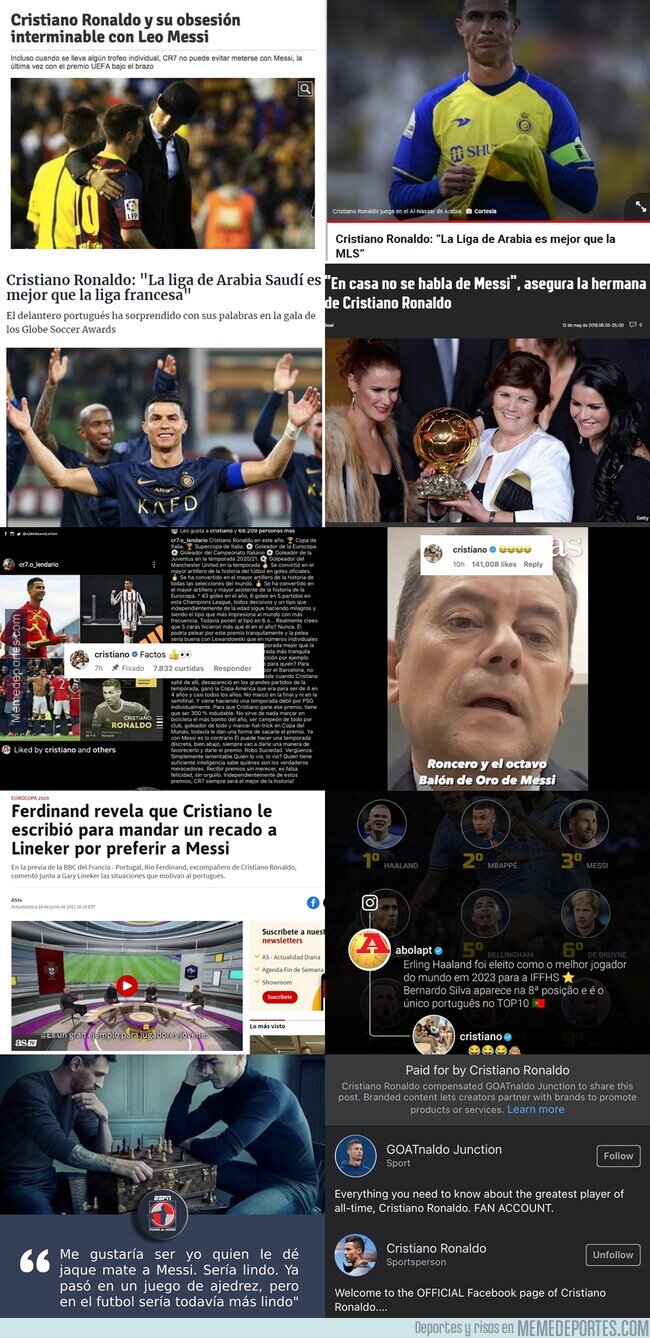 1200916 - La enfermiza obsesión de Cristiano con Messi. Unos cuantos ejemplos