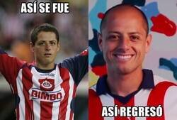 Enlace a Chicharito regresa a Chivas como lo haría un veterano de guerra