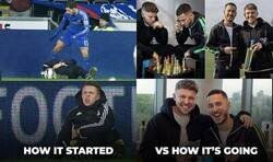 Enlace a Hazard se hizo colega de aquel recogepelotas que le hizo expulsar hace tiempo