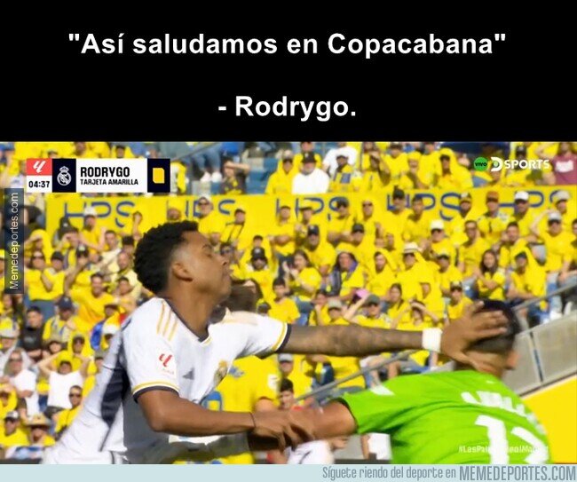 1201046 - No van ni 5 minutos y ya el Madrid tiene una expulsión perdonada contra Las Palmas.
