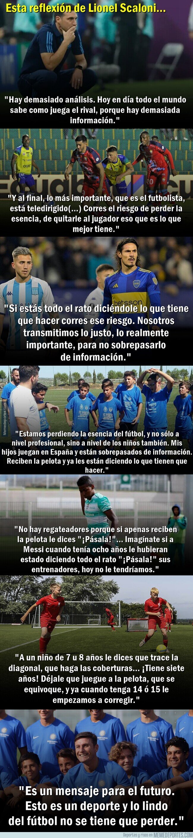 1201091 - La opinión de Scaloni sobre la 'mecanización' del fútbol moderno